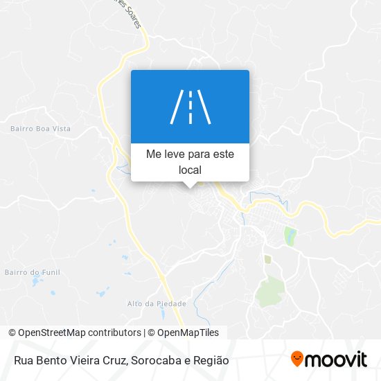 Rua Bento Vieira Cruz mapa