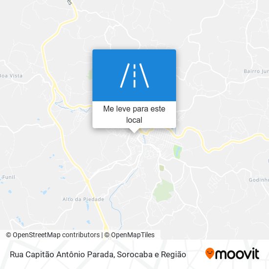 Rua Capitão Antônio Parada mapa