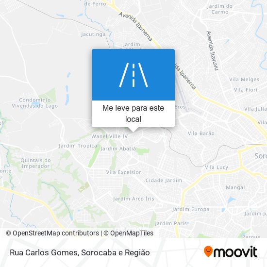 Rua Carlos Gomes mapa