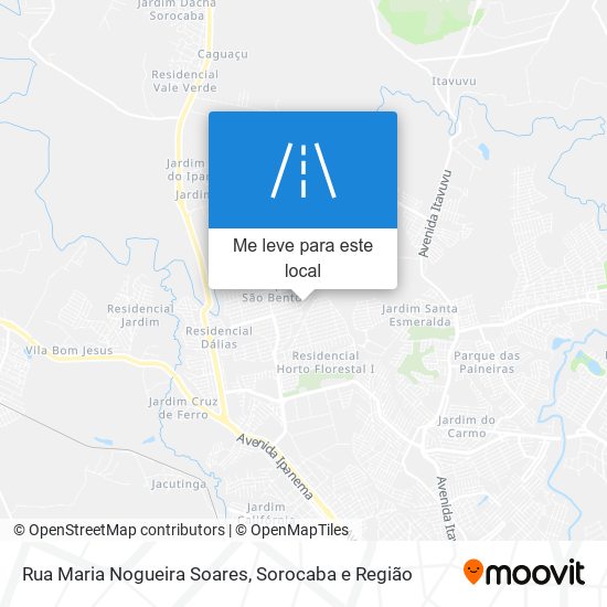 Rua Maria Nogueira Soares mapa