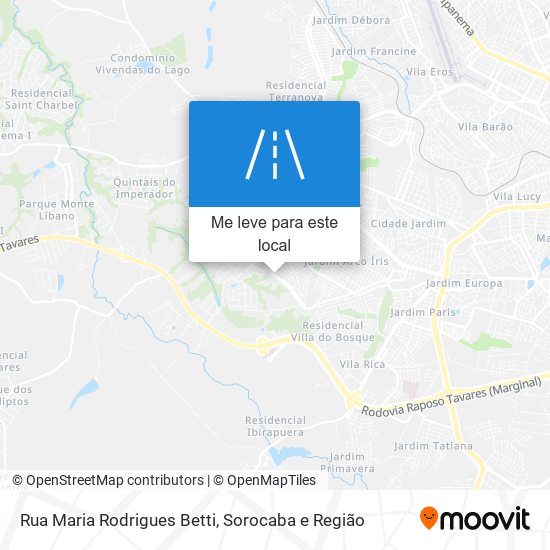Rua Maria Rodrigues Betti mapa