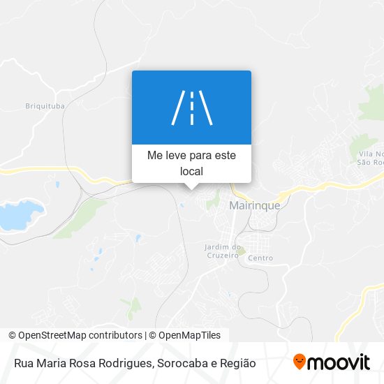Rua Maria Rosa Rodrigues mapa