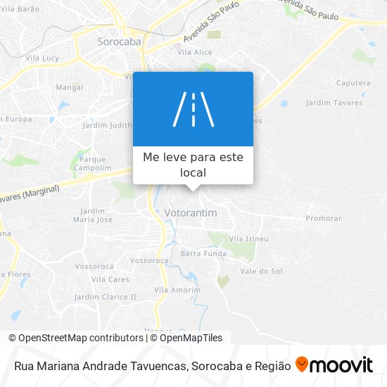 Rua Mariana Andrade Tavuencas mapa