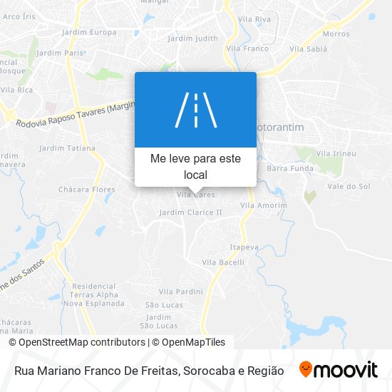 Rua Mariano Franco De Freitas mapa