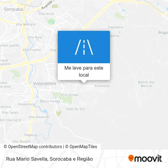 Rua Mario Savella mapa