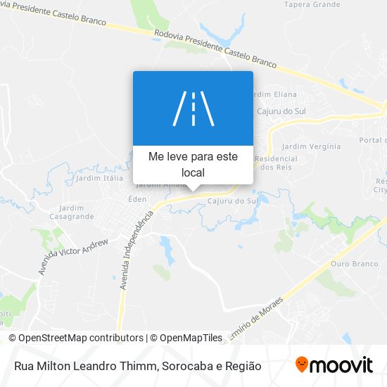 Rua Milton Leandro Thimm mapa