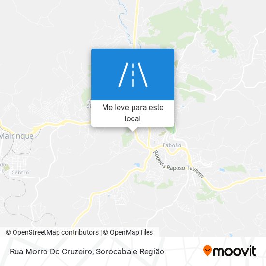 Rua Morro Do Cruzeiro mapa