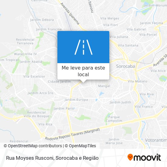 Rua Moyses Rusconi mapa