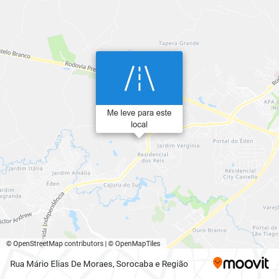 Rua Mário Elias De Moraes mapa