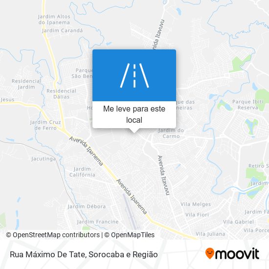 Rua Máximo De Tate mapa