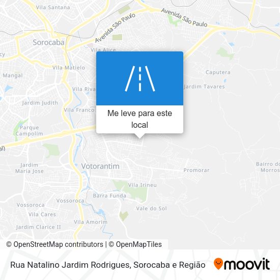 Rua Natalino Jardim Rodrigues mapa