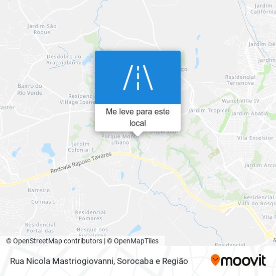 Rua Nicola Mastriogiovanni mapa