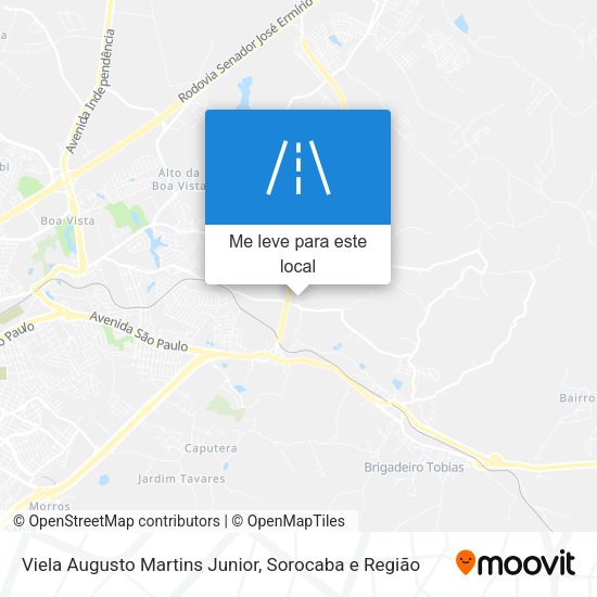Viela Augusto Martins Junior mapa