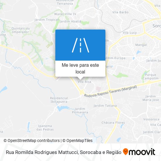 Rua Romilda Rodrigues Mattucci mapa