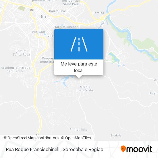 Rua Roque Francischinelli mapa