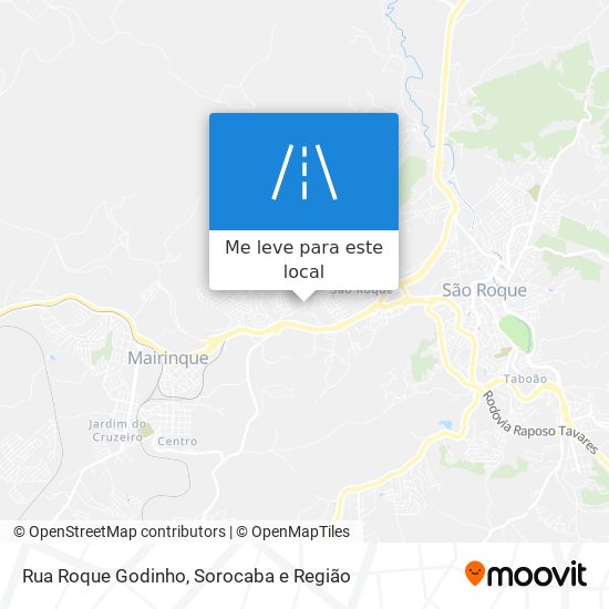 Rua Roque Godinho mapa