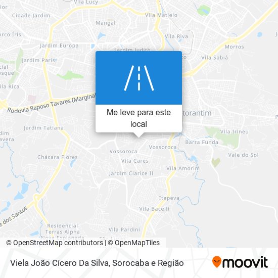 Viela João Cícero Da Silva mapa