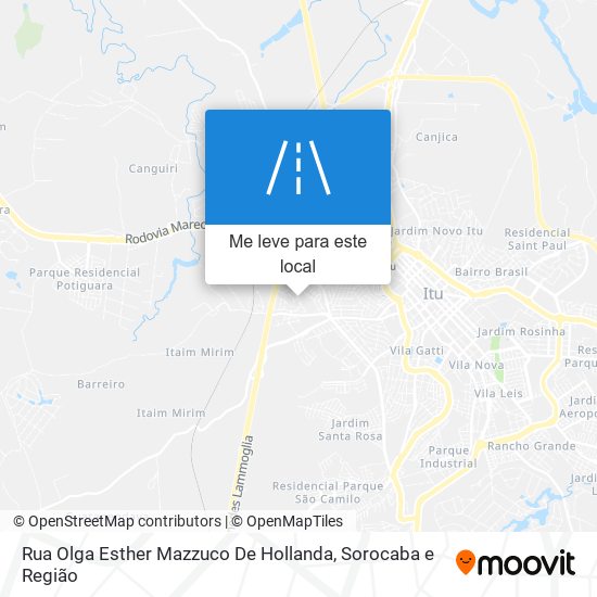 Rua Olga Esther Mazzuco De Hollanda mapa