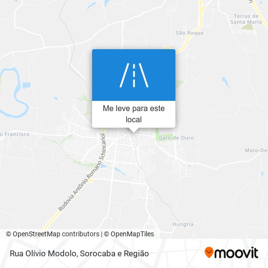 Rua Olívio Modolo mapa