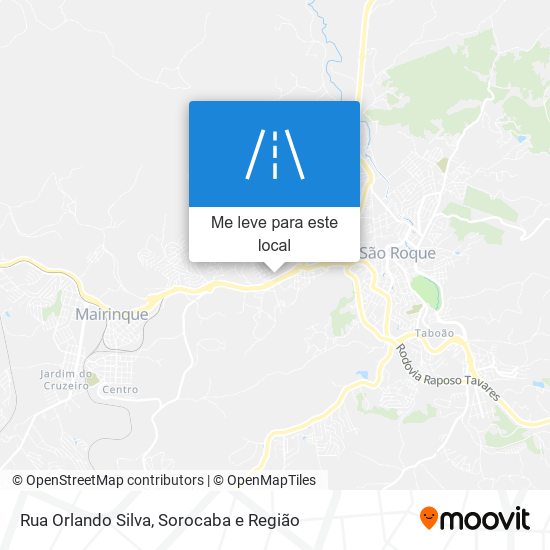 Rua Orlando Silva mapa