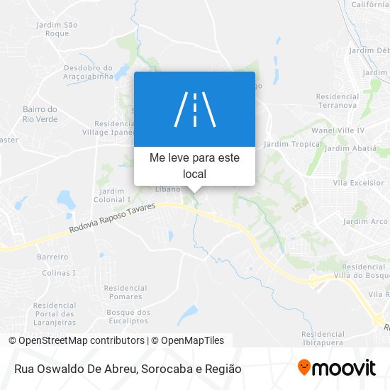 Rua Oswaldo De Abreu mapa