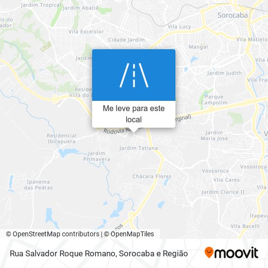 Rua Salvador Roque Romano mapa