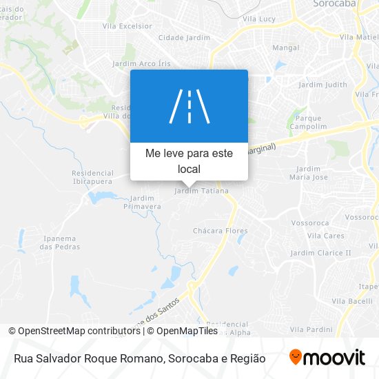 Rua Salvador Roque Romano mapa