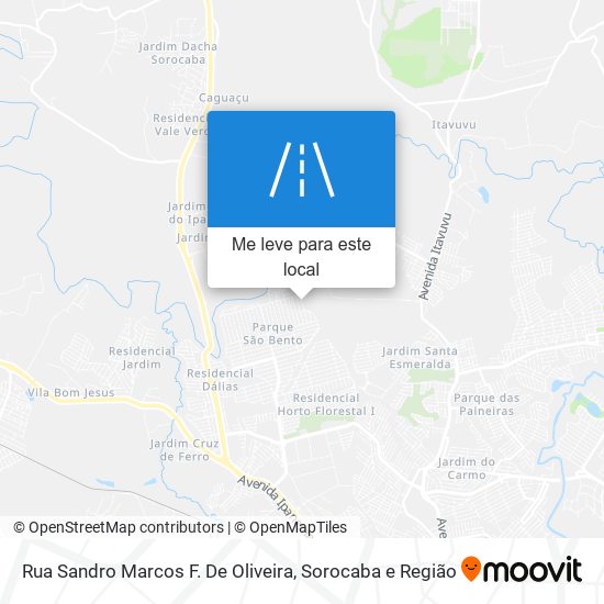 Rua Sandro Marcos F. De Oliveira mapa