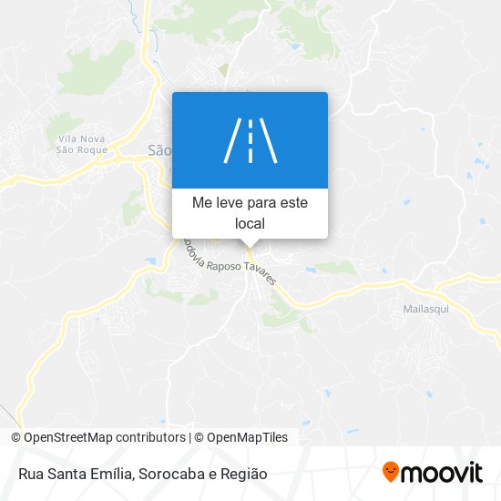 Rua Santa Emília mapa