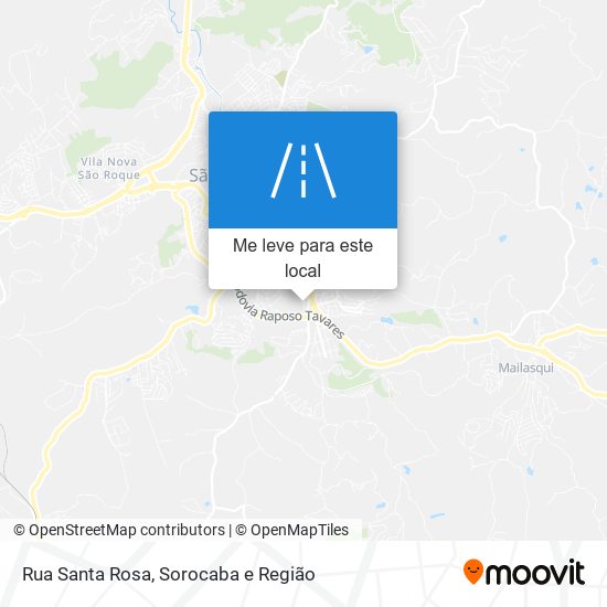 Rua Santa Rosa mapa