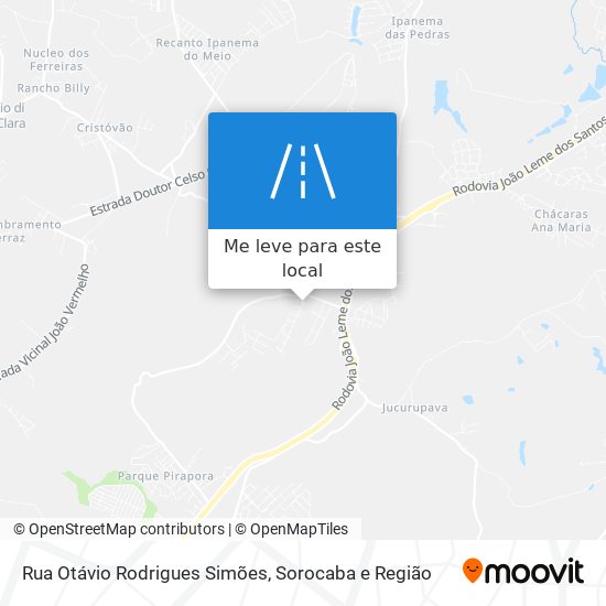 Rua Otávio Rodrigues Simões mapa