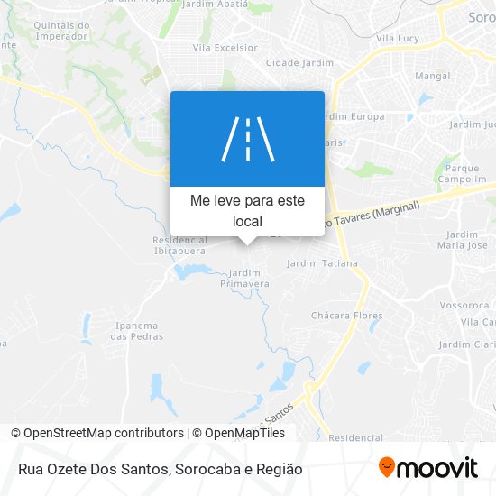 Rua Ozete Dos Santos mapa