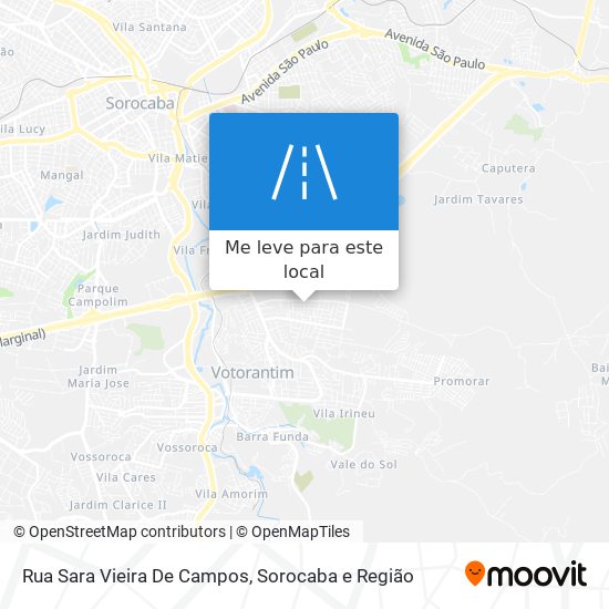 Rua Sara Vieira De Campos mapa