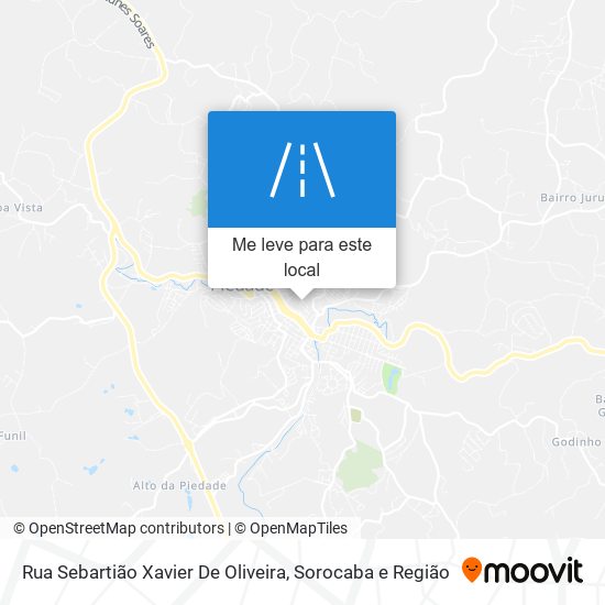 Rua Sebartião Xavier De Oliveira mapa