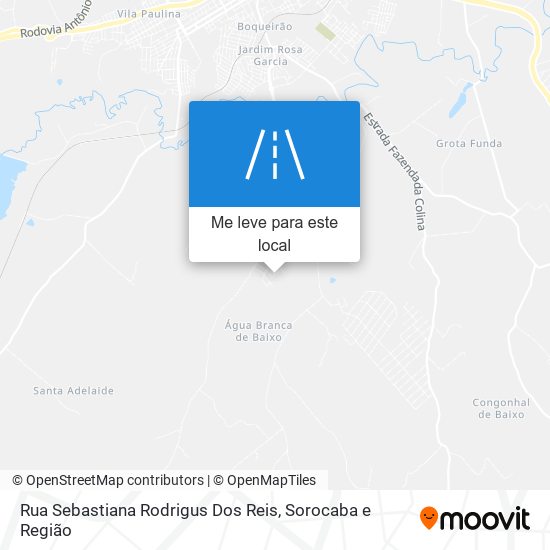 Rua Sebastiana Rodrigus Dos Reis mapa