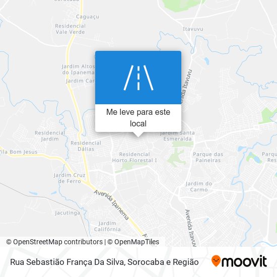 Rua Sebastião França Da Silva mapa