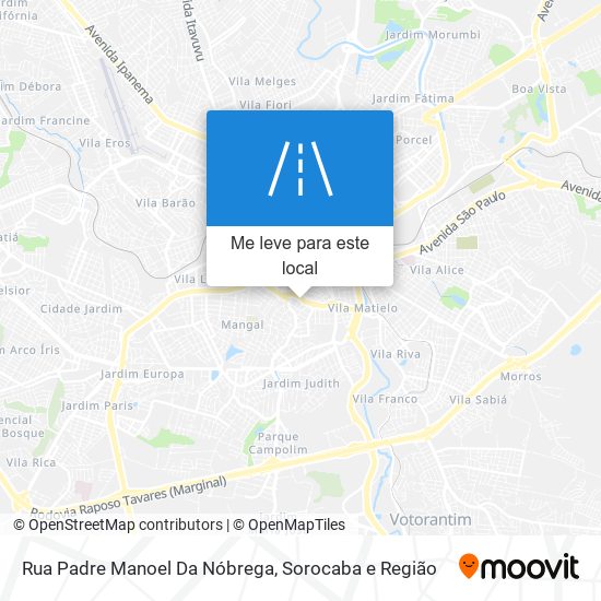 Rua Padre Manoel Da Nóbrega mapa