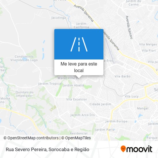 Rua Severo Pereira mapa