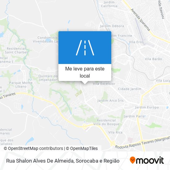 Rua Shalon Alves De Almeida mapa