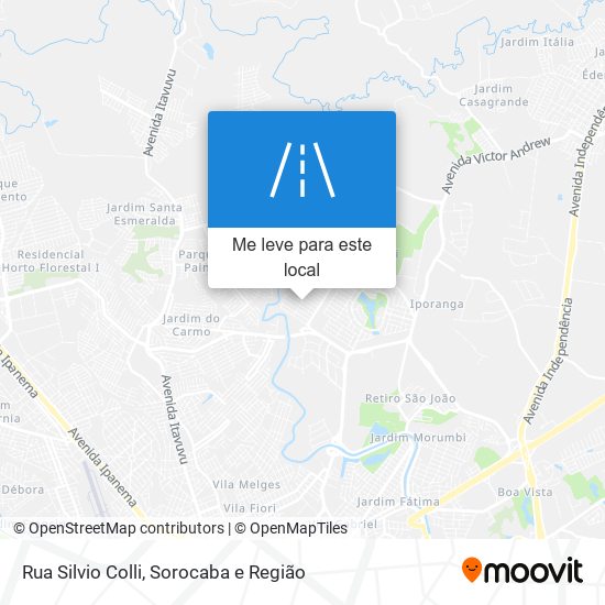 Rua Silvio Colli mapa