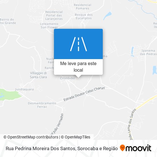 Rua Pedrina Moreira Dos Santos mapa