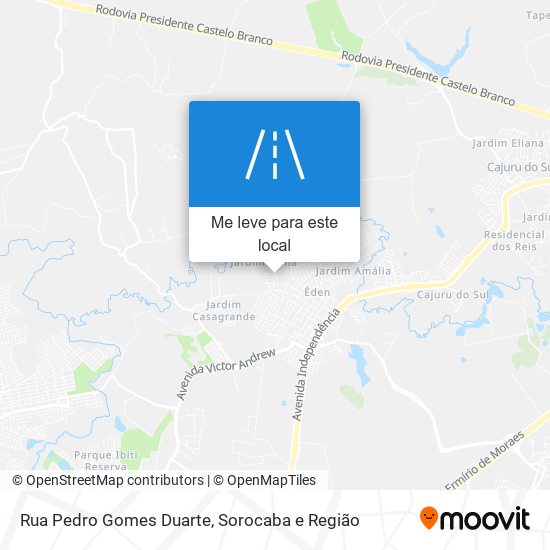 Rua Pedro Gomes Duarte mapa