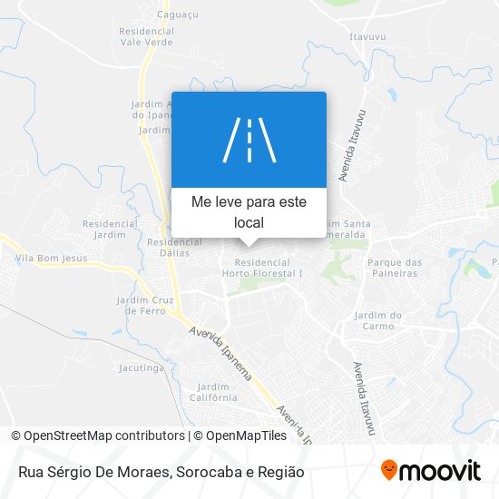 Rua Sérgio De Moraes mapa