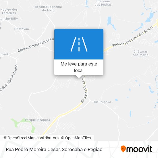 Rua Pedro Moreira César mapa