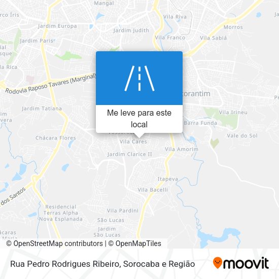 Rua Pedro Rodrigues Ribeiro mapa
