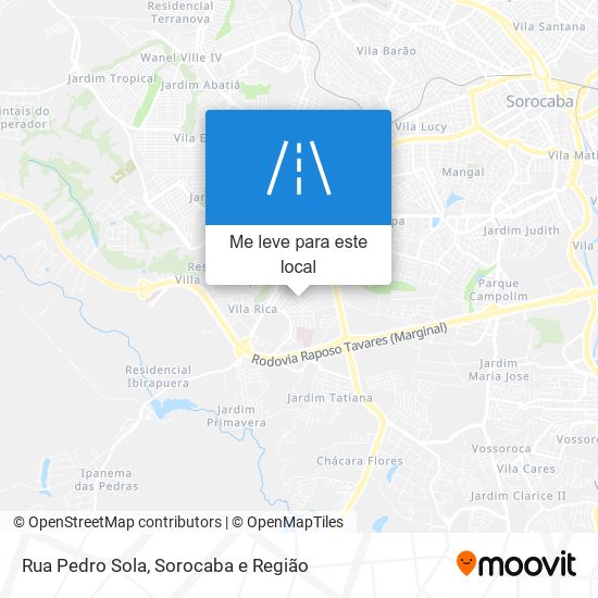 Rua Pedro Sola mapa