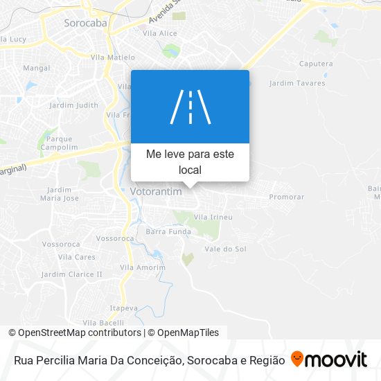 Rua Percilia Maria Da Conceição mapa