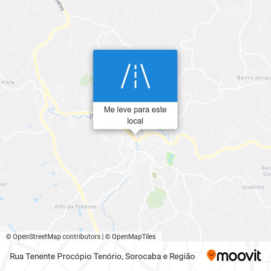 Rua Tenente Procópio Tenório mapa