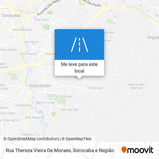 Rua Thereza Vieira De Moraes mapa