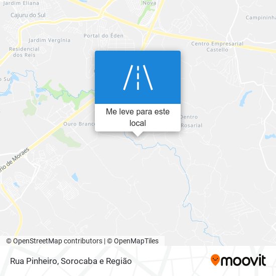 Rua Pinheiro mapa